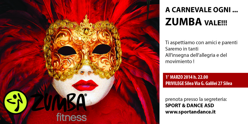 ZUMBA TREVISO CARNEVALE AL PRIVILEGE