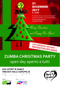 ZUMBA CHRISTMAS PARTY 21 DICEMBRE TREVISO