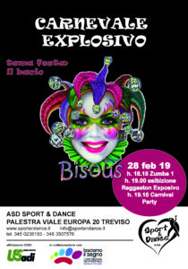 CARNEVALE EXPLOSIVO SPORT & DANCE ZUMBA E REGGAETON TREVISO